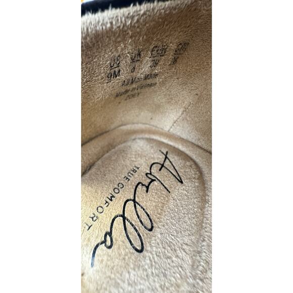 Aetrex True Comfort Black Faux Patent Leather Penny Loafers Sz 9M Quiet Luxury - Picture 8 of 10